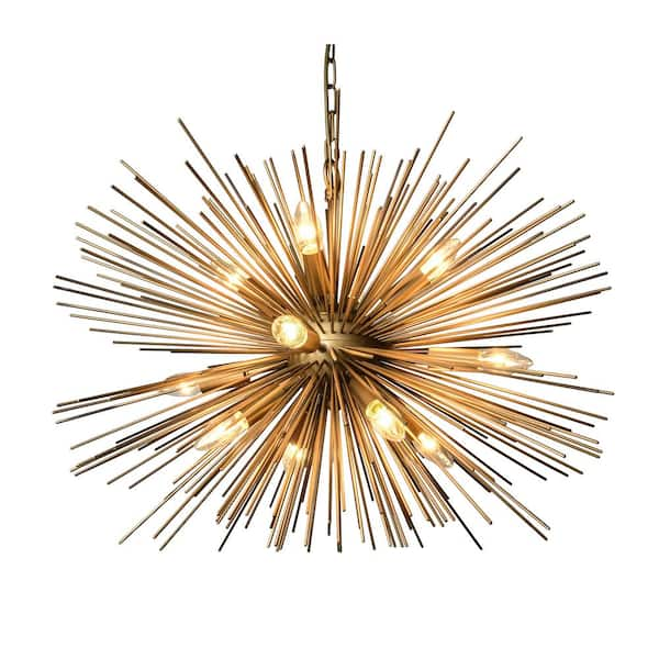 Unbranded 12-Light Gold Chandelier