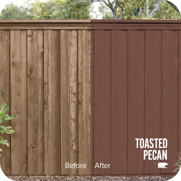 5 gal. #S190-7 Toasted Pecan Solid Color House and Fence Exterior Wood Stain