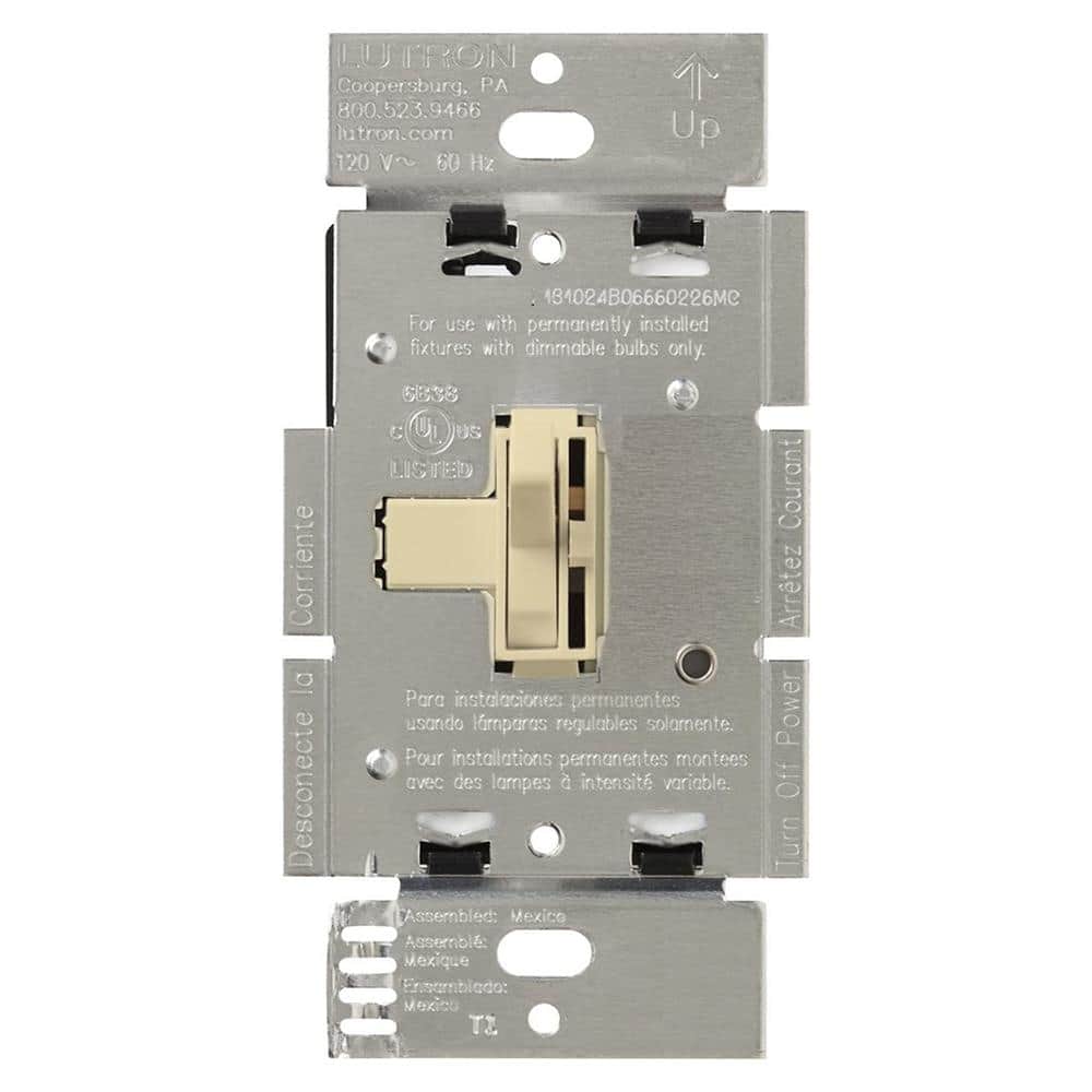 Lutron Toggler Dimmer Switch with Night Light, 1000Watt, SinglePole
