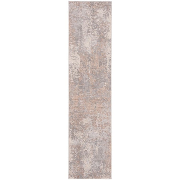 SAFAVIEH Invista Beige/Cream 2 ft. x 8 ft. Abstract Runner Rug
