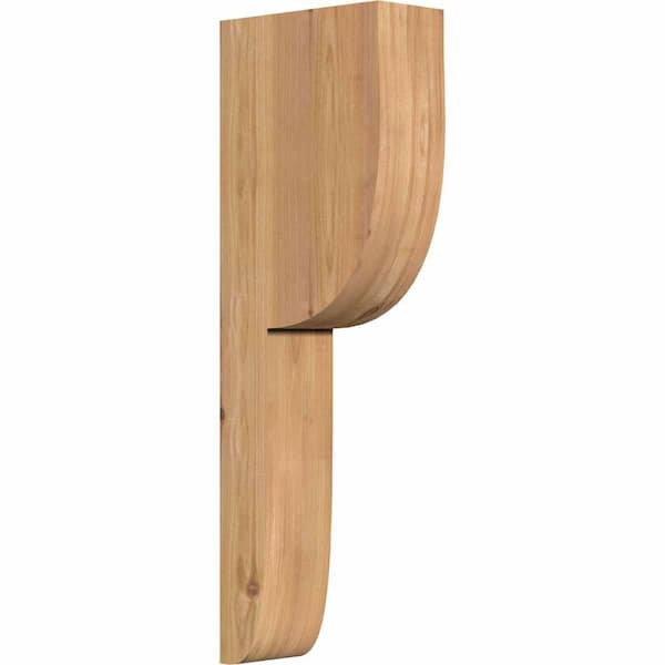 Ekena Millwork 3-1/2 in. x 8 in. x 24 in. Western Red Cedar Crestline Smooth Corbel