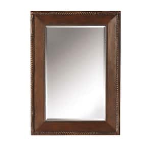 Arlington 26 in. x 36 in. Framed Wall Mirror in Antique Cherry-DISCONTINUED