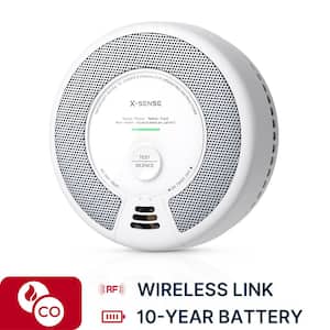 10-Year Battery Wireless Interconnected Smoke and Carbon Monoxide Detector w/Photoelectric Sensor and LED Light (1-Pack)