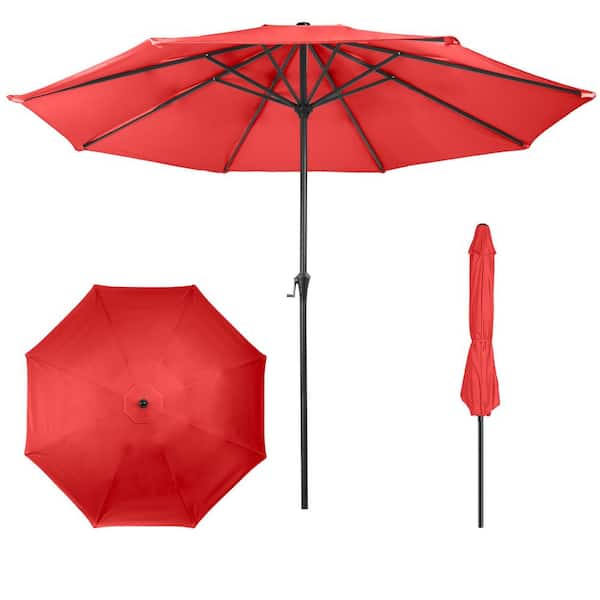 backyard creations 9 aluminum patio market umbrella FT 3 Tier Outdoor Umbrellas Eco Trade Company Tilt Umbrella allen + roth 9-ft Aluminum