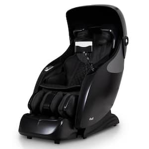 X-Rest Series Black Faux Leather Reclining 4D Massage Chair Tension Detection, Smart Voice Control, Realistic Hand Nodes
