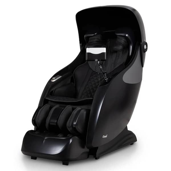 TITAN X-Rest Series Black Faux Leather Reclining 4D Massage Chair Tension Detection, Smart Voice Control, Realistic Hand Nodes