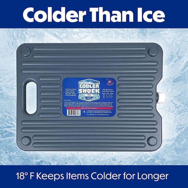 Cooler Shock 3X Lg. Zero°F Cooler Freeze Packs 10x14 - No More Ice  Replaces Ice and is Reusable - Easy Fill - You Add Water and Save! - 12lbs  Total