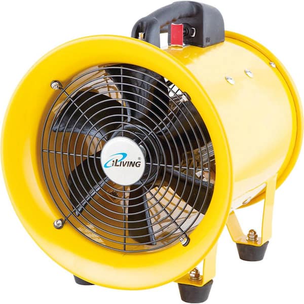iLIVING 10 in. Utility Blower Exhaust Warehouse Ventilator Floor Fan, 350-Watt, 3450RPM