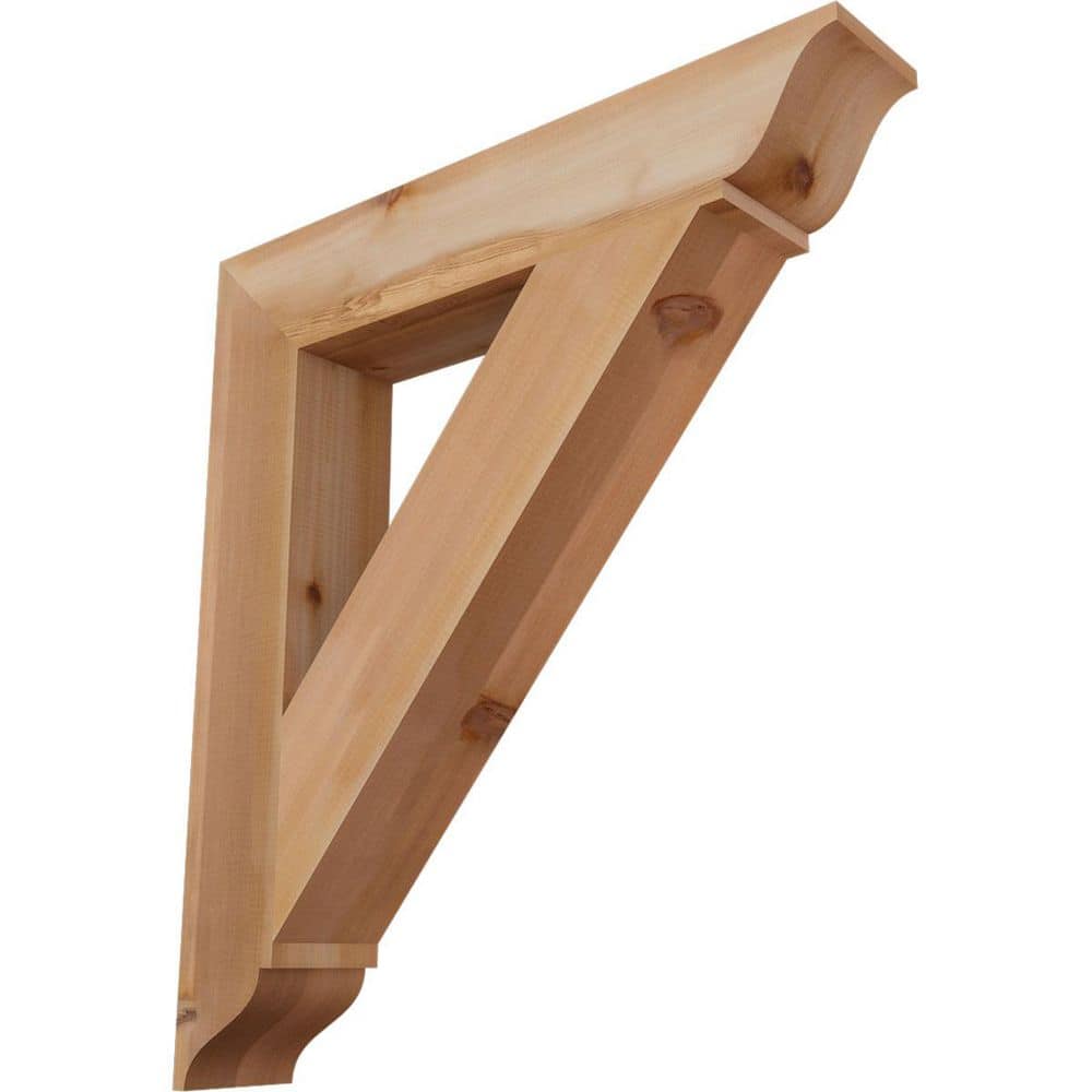 5.5 in. x 38 in. x 34 in. Western Red Cedar Traditional Smooth Bracket price history on PriceWatchPro