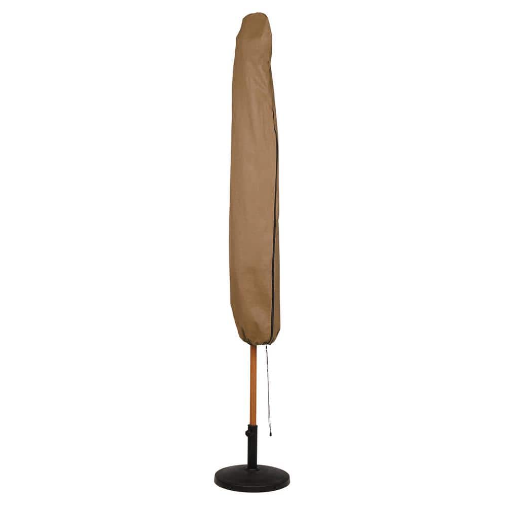 Essential Water-Resistant 9 Foot Brown Patio Umbrella Cover