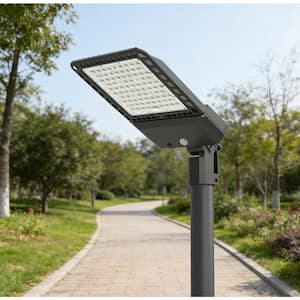 300-Watt Integrated LED 39000Lumen Bronze Dusk to Dawn 5000K Daylight IP65 Outdoor Street Floodlight-2PACK