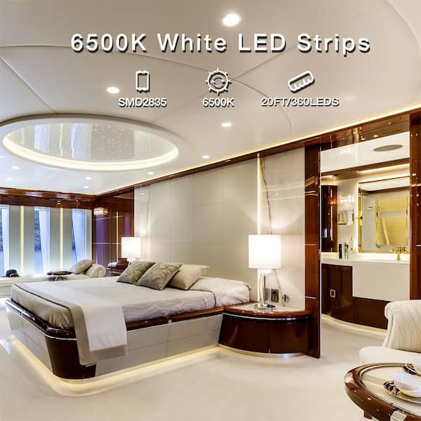 Yichuhaoxi Strip Light, 20 ft. Plug-In Dimmable Bright Rope