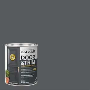 1 qt. Satin Alpine Gray Door Paint (Case of 2)