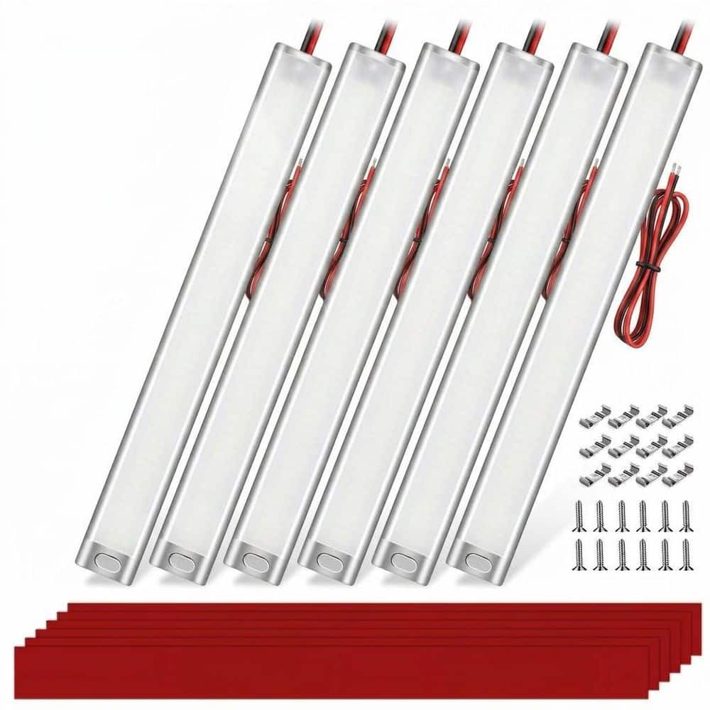12V LED Interior Light Bar 15.4 in. 168LEDs 1700LM 10W with Switch for Trailer RV Van Truck Lorry Camper Boat 6pcs price history on PriceWatchPro