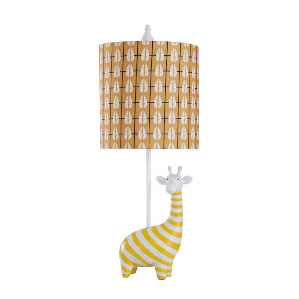 StyleCraft 22.5 in. White Task and Reading Table Lamp for Living Room with White Linen Shade