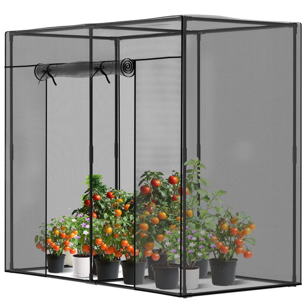 BOZTIY 6.5 ft. x 3.25 ft. x 6 ft. Crop Cage Plant Protection Tent