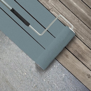 1 gal. #BNC-18 Aqua Gray Textured Low-Lustre Enamel Interior/Exterior Porch and Patio Anti-Slip Floor Paint