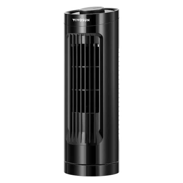VIVOSUN 13 in. 3 fan speeds Tower Fan in Black with 70° Oscillation