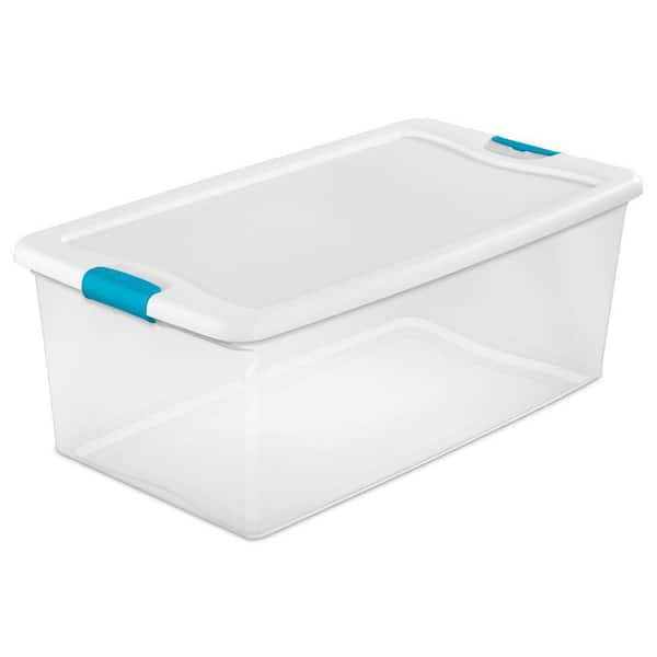 https://images.thdstatic.com/productImages/0ad207e0-50d6-460d-b20e-6b8ba7cc8024/svn/clear-with-white-lid-and-blue-latches-sterilite-storage-bins-24-x-14998004-31_600.jpg