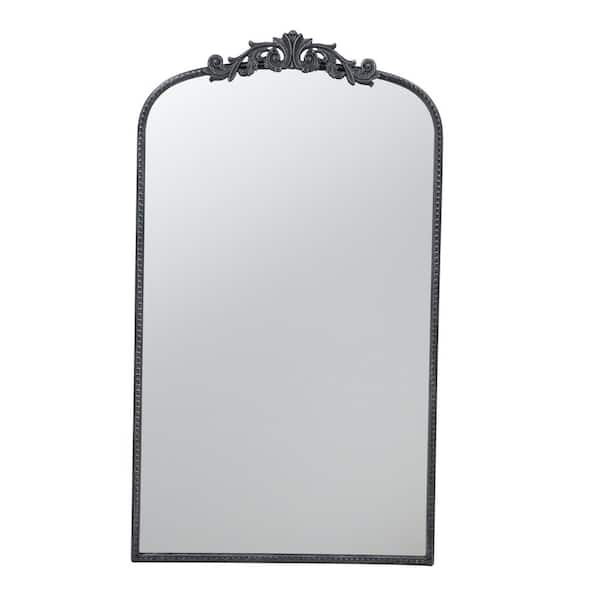 Unbranded 24 in. W x 42 in. H Rectangular Metal Framed Wall Bathroom Vanity Mirror in Black