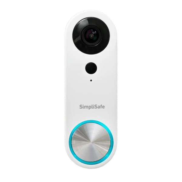 SimpliSafe Wired 1080p Pro Video Doorbell - Smart Wi-Fi Video Doorbell Camera, Motion Activated with Visual Alert and Speaker
