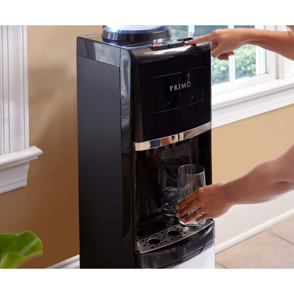 Primo Black and Stainless Steel Top Load Water Dispenser
