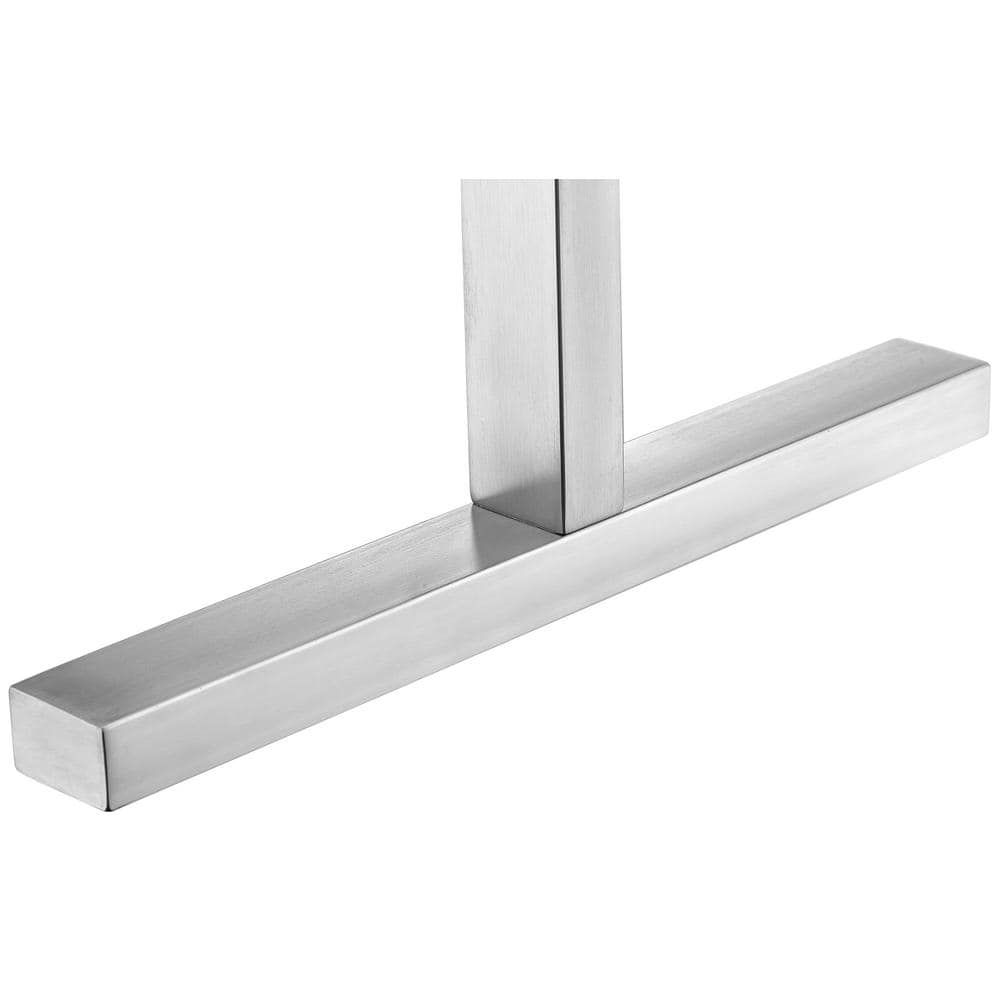 Brushed Nickel 6-Bar Stainless Steel Floor Towel Warmer