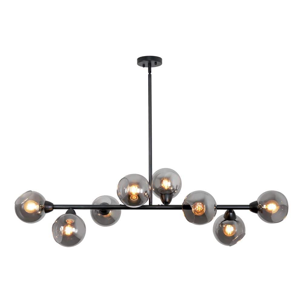 8 - Light Black Bubble Linear Chandelier for Dining Room with no bulbs included price history on PriceWatchPro