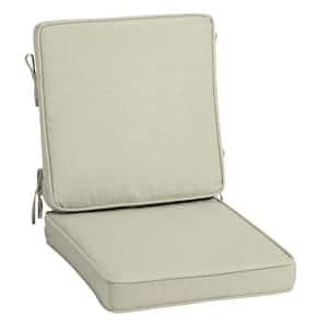 ProFoam 20 in. x 20 in. Tan Leala Outdoor High Back Dining Chair Cushion