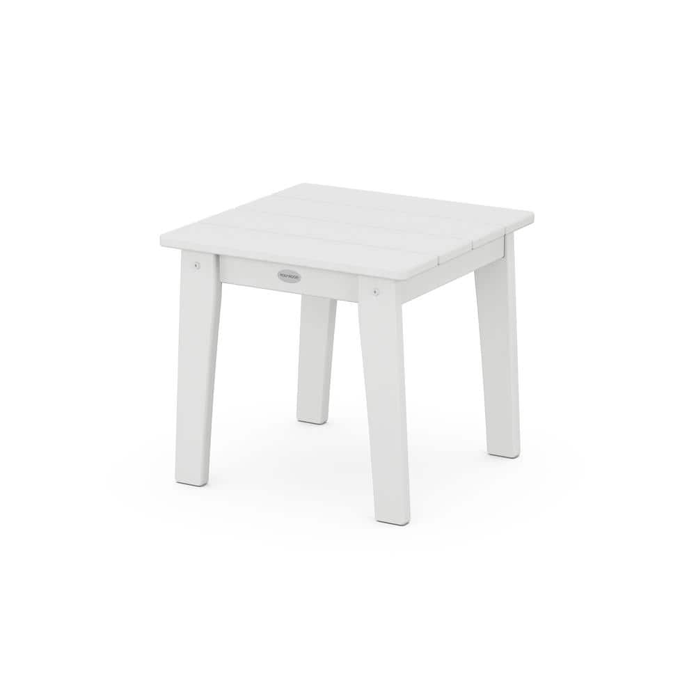 White Polywood Lakeside Outdoor End Table