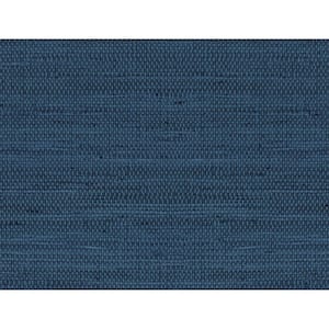 Luxe Weave Coastal Blue Vinyl Peel & Stick Wallpaper Roll (Covers 40.5 Sq. Ft.)