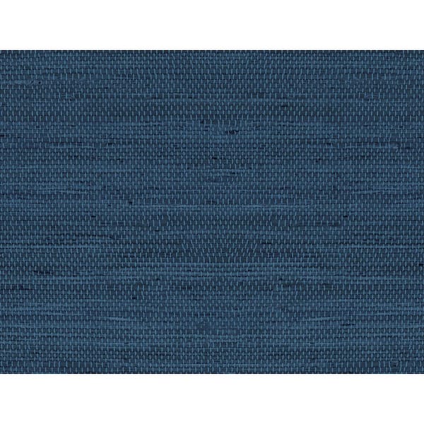 LILLIAN AUGUST Luxe Weave Coastal Blue Vinyl Peel & Stick Wallpaper Roll (Covers 40.5 Sq. Ft.)