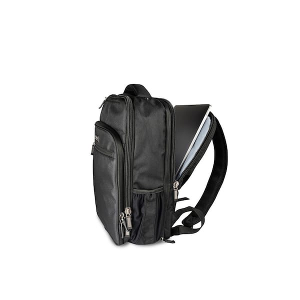 KENNETH COLE REACTION Brooklyn Commuter 16 in. Laptop Black Backpack 5712395 The Home Depot