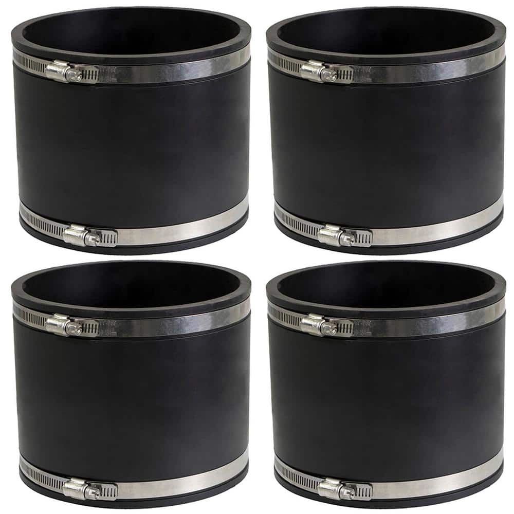 6 in. PVC Flexible Coupling with Stainless Steel Clamps (Pack of 4) price history on PriceWatchPro