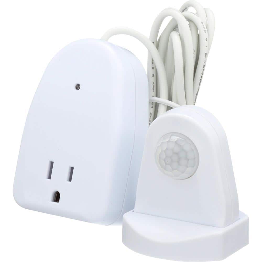 White Indoor Motion Activated Light Control with 6-Foot Cord