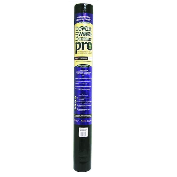Dewitt Company 3 ft. W x 300 ft. L Polypropylene Black Weed Barrier Pro