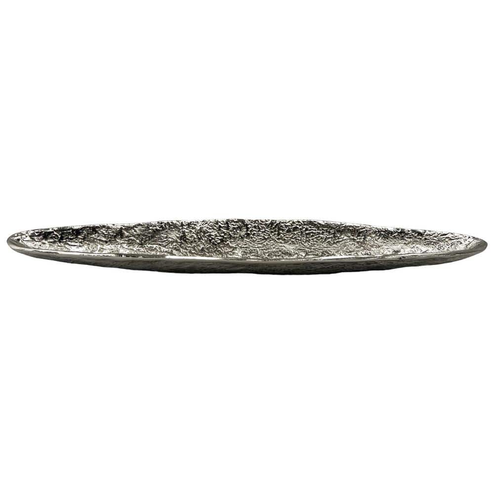Silver 21 in. x 4 in. Aluminum Decorative Row Boat Inspired Metal Tray price history on PriceWatchPro