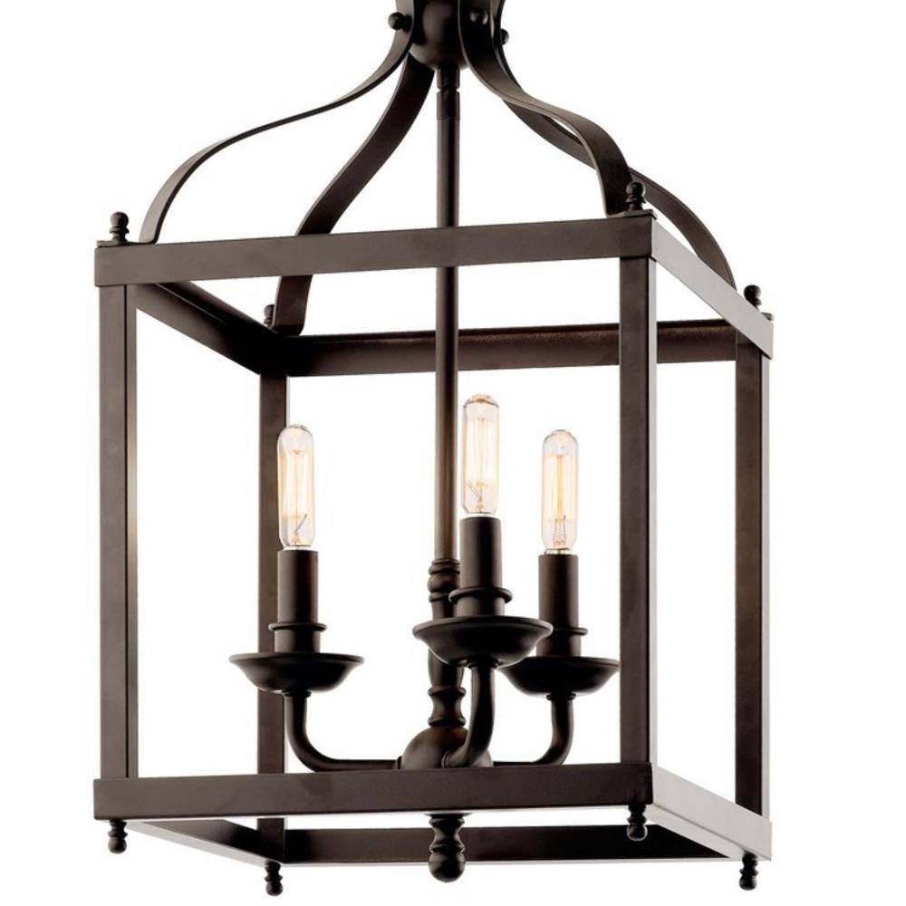 Larkin 22.25" Distressed Bronze 3-Light Pendant