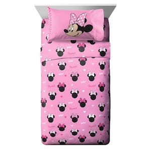 Disney Hearts N Love 4-Piece Multi-Colored Twin Bed Set