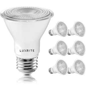 50-Watt Equivalent PAR20 Dimmable LED Light Bulbs 4000K Cool White Wet Rated (6-Pack)