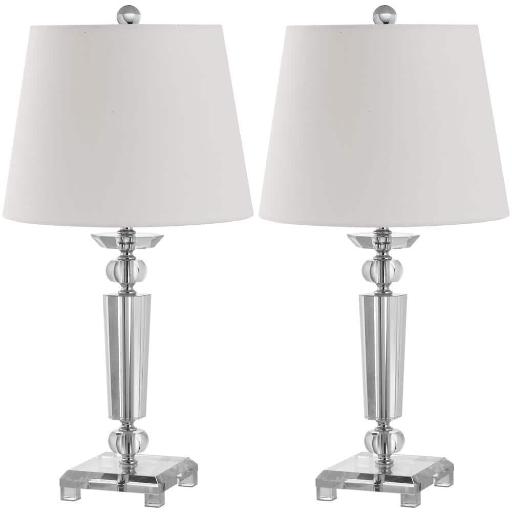 Clear Crystal Candlestick Table Lamp, Solange Crystal Table Lamps