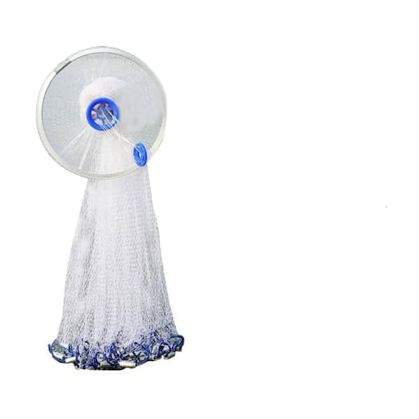 cenadinz 10 ft. Dia x 0.47 in. Mesh Easy to Throw Nylon Line with Ring