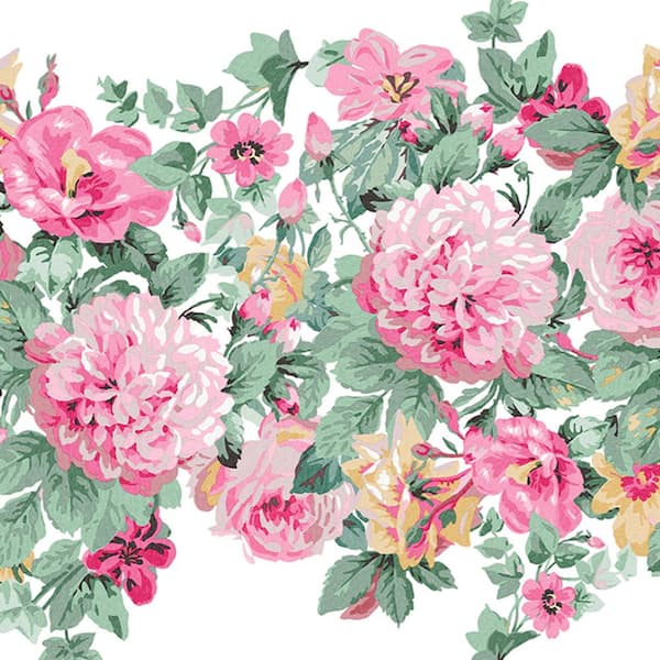 Laura Ashley Aveline Rose Unpasted Removable Mural