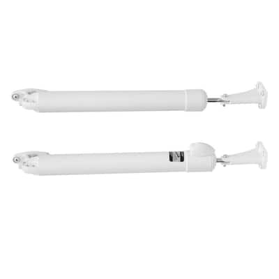 Touch'n Hold Smooth Dual Kit (White) - Heavy Duty Pneumatic Door Closer for Storm, Screen and Security Doors