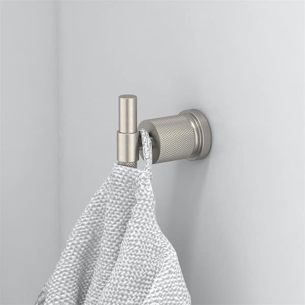 Square Edge Brushed Nickel Bathroom Hand Towel Ring