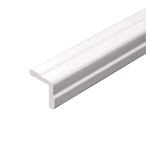 5165 1 in. x 1 in. x 8 ft. PVC Composite White Colonial Outside Corner Base Molding
