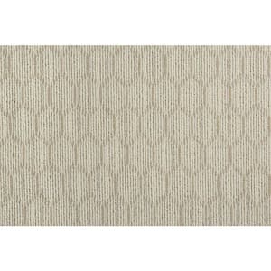 6 in. x 6 in. Pattern Carpet Sample - Entanglement - Color Ivory/Plains