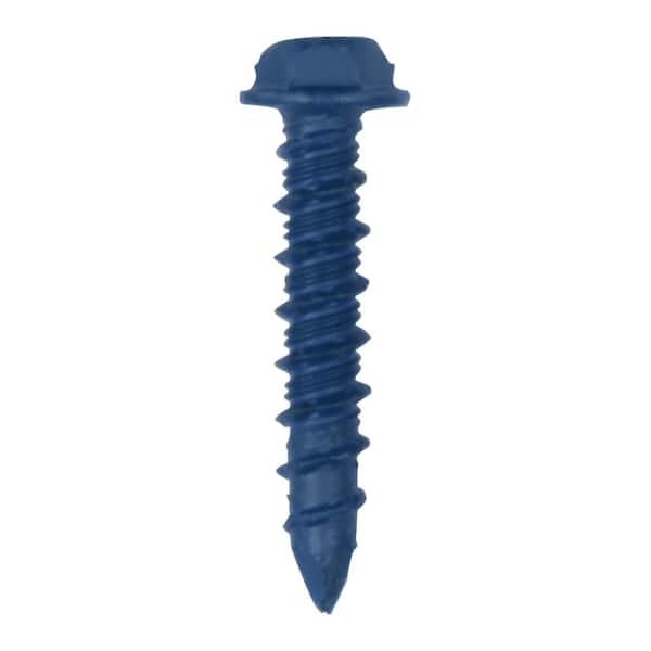 Tapcon+ Tapcon 1/4x1-1/4-inch Hex Head Black Concrete Screw Anchors