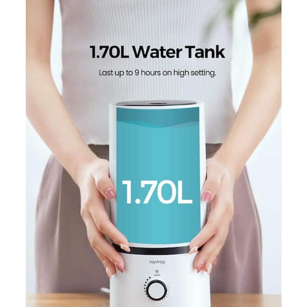 みやです♩ Lukyamzn 0.45 Gal. Cool Mist Quiet Ultrasonic Humidifier for