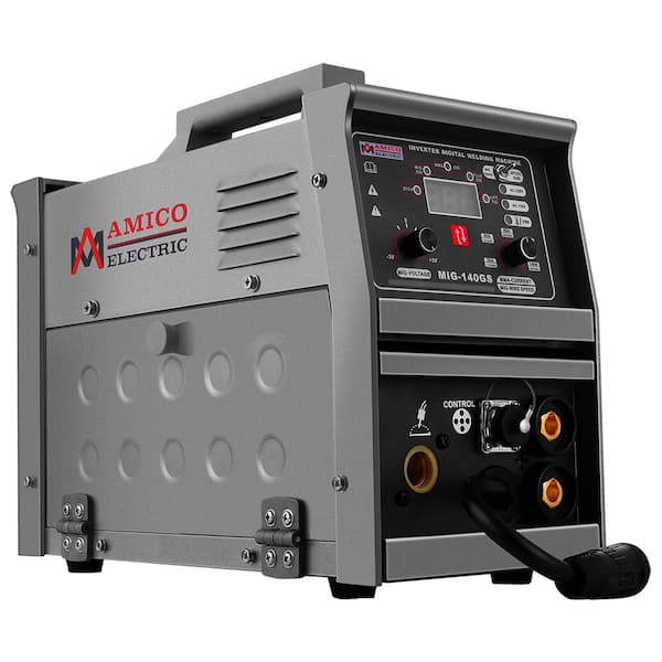 AMICO POWER 140-Amp MIG/MAG/Lift-TIG/Stick Arc Combo Welder, 100% Duty Cycle, Compatible Spool Gun SPG15180 Weld Aluminum